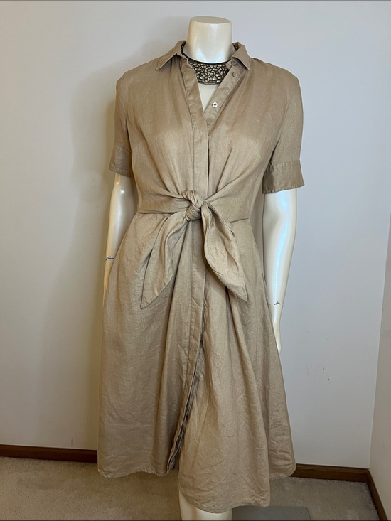 Lauren Ralph Lauren Dresses & Skirts - ❤️ Lauren Ralph Lauren Linen Tie-Waist Midi Dress